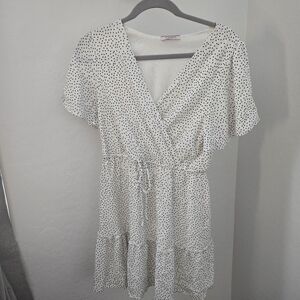 ANDREE BY UNIT Black and White Mini Dress